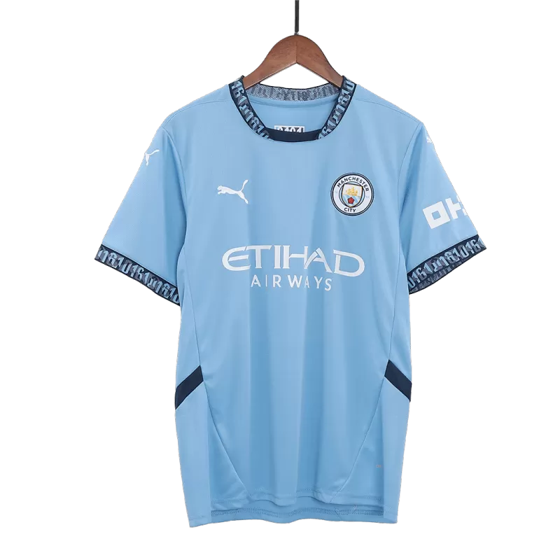 RODRIGO #16 Maglia casalinga Manchester City 2024/25 - UCL - Blu